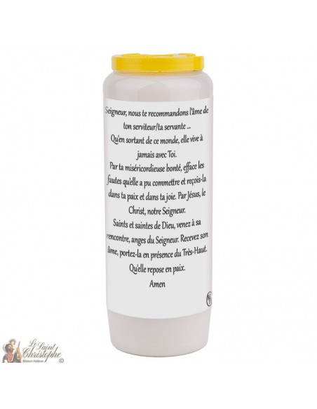 Vela de novena para el difunto 1 - personalizable