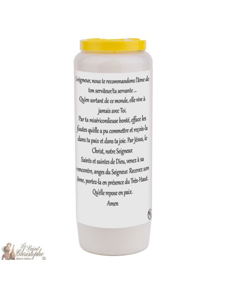 Novena candle for the deceased 1 - customizable - 20 pieces