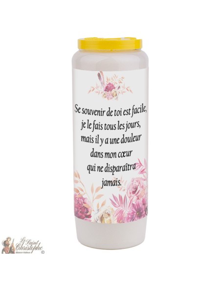 Novena candle for the deceased 2 - customizable