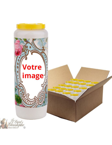 Novena candle for the deceased 2 - customizable - 20 pieces