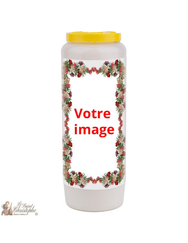 Bougie de neuvaine pour défunt 3 - personnalisable - 20 pièces