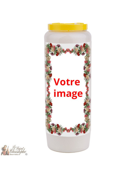 Bougie de neuvaine pour défunt 3 - personnalisable - 20 pièces