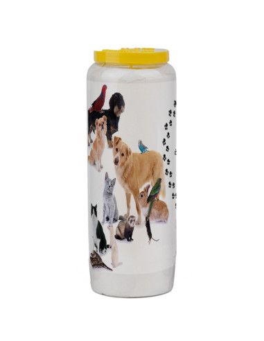 Bougie de neuvaine pour animaux 1 - carton 20 pièces