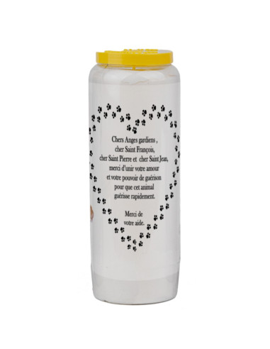 Novena candle for animals 1 - box 20 pieces