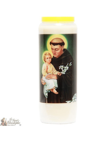 Novena candle to Saint Anthony of Padua - 20 pieces