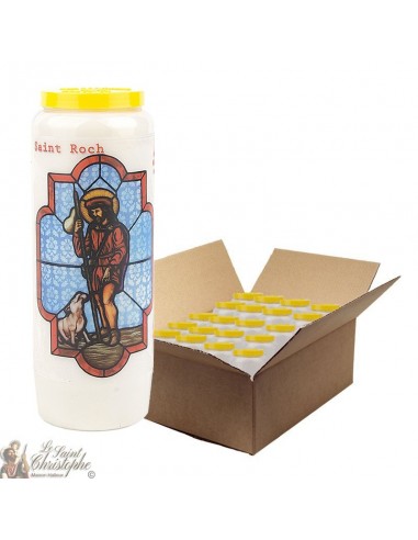 Novena candle in Saint Roch - 20 pieces