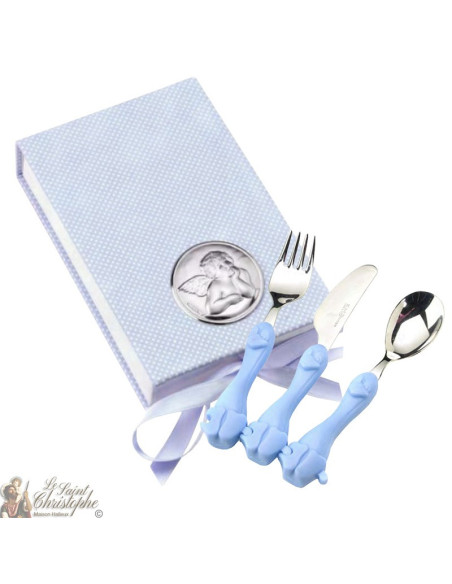 Babybestekenset blauw - 1