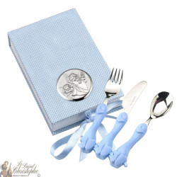 Set di posate per bambini blu - 2