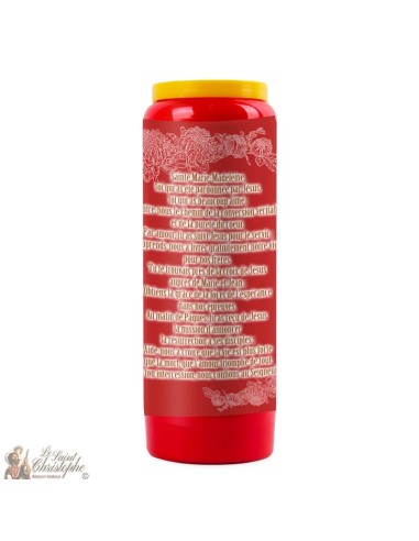 Rode Novena Kaars bij Sint Maria Magdalena