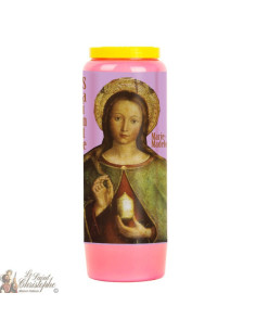 Pink Novena Candle to Saint Mary Magdalene