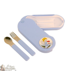 Set de couverts pour bébé bleu - 3