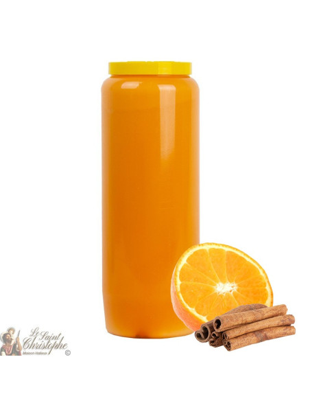Orangen-Novenkerze mit Orangen- und Zimtduft