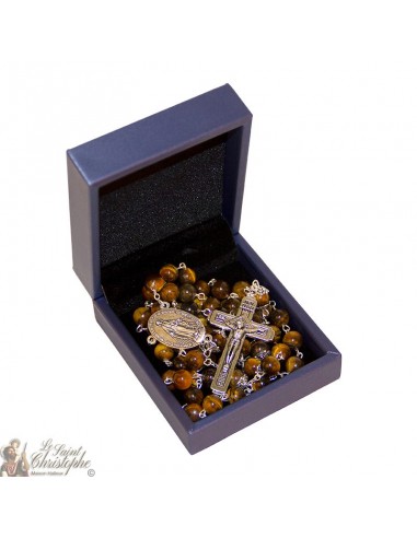 Tiger eye beads rosary