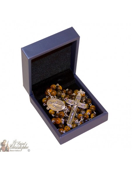 Tiger eye beads rosary