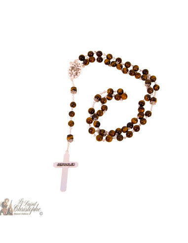 Tiger eye beads rosary