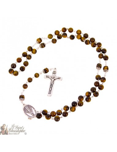 Tiger eye beads rosary