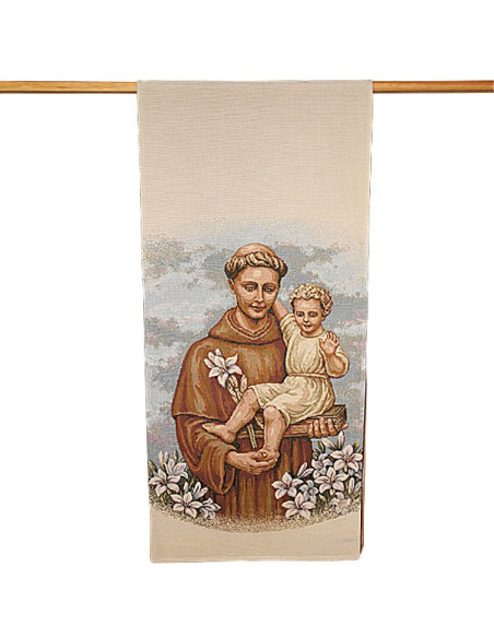 Tapestry banner of Saint Anthony - 58 x 124 cm