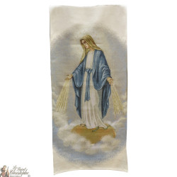 Tapisserie bannière de la Vierge Miraculeuse - 58 x 124 cm