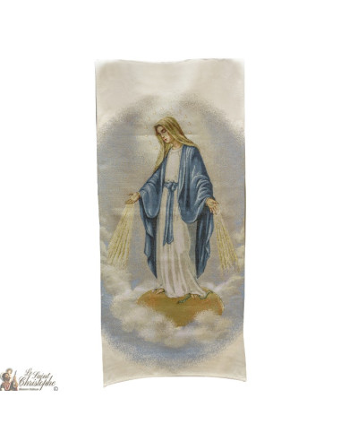 Tapiz de la Virgen Milagrosa - 58 x 124 cm