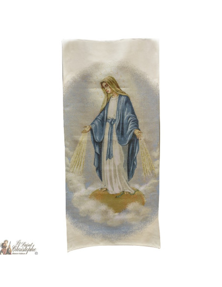 Stendardo ad arazzo della Vergine Miracolosa - 58 x 124 cm