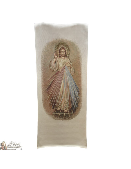 Stendardo ad arazzo del Cristo Misericordioso - 58 x 124 cm