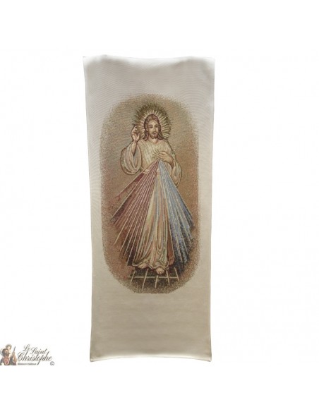 Tapisserie bannière du Christ Miséricordieux - 58 x 124 cm