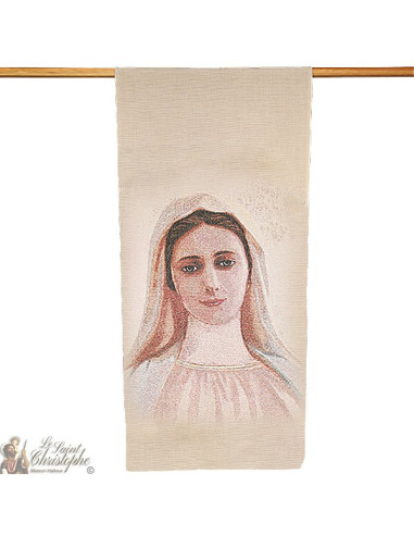 Gobelin-Banner der Muttergottes von Medjugorje - 58 x 124 cm