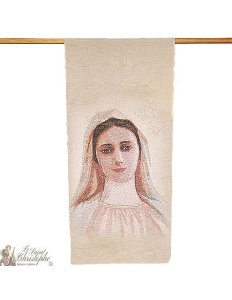 Gobelin-Banner der Muttergottes von Medjugorje - 58 x 124 cm