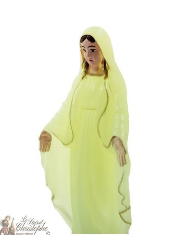 Fluoreszierende Wunderbare Jungfrau-Statue - 6,5 cm
