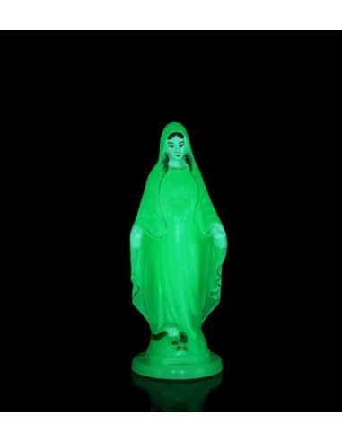 Miraculous Virgin Fluorescent Statue - 10 cm