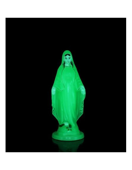 Miraculous Virgin Fluorescent Statue - 10 cm