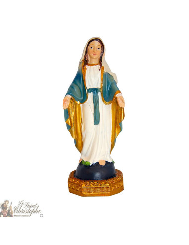 Statue en résine Marie Vierge Miraculeuse 11 cm