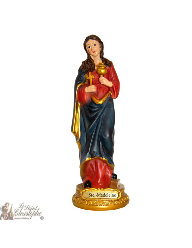 Harz-Statue der Heiligen Magdalena 15 cm