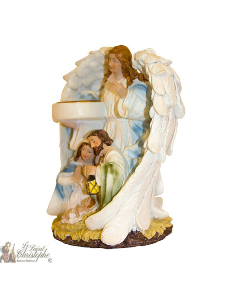 Portacandele Angelo del Presepe - 19 cm