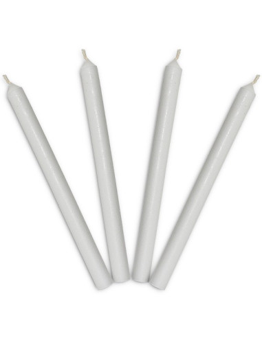 Long white candles - set of 240 pieces