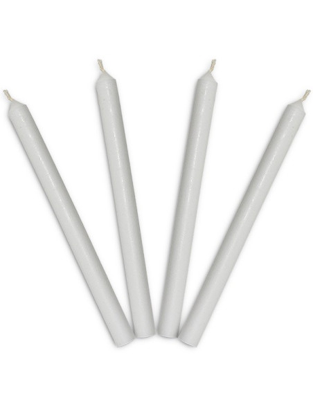 Long white candles - set of 240 pieces