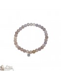 Natural stone bracelet Grey Agate