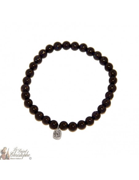 Armband mit blauen Sandperlen