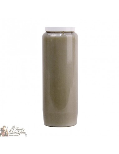 Grey novena candle - box 20 pieces