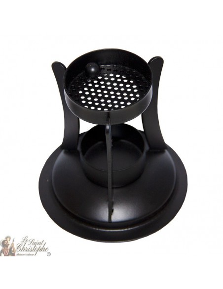 Black wrought iron censer