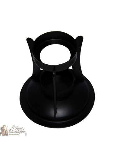 Zwart smeedijzeren wierookvat