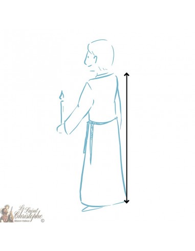 Dawn White zipper - cotton for priest or acolyte