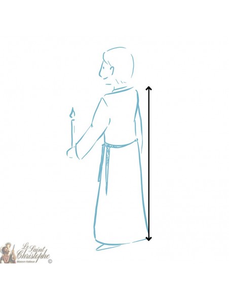 Dawn White zipper - cotton for priest or acolyte