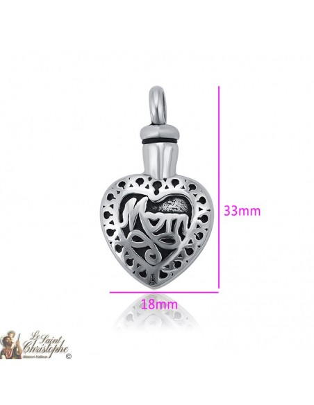 Pendant for ashes heart