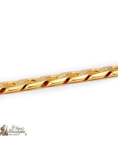 Grande catena placcata oro 24K 60 cm