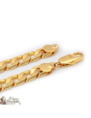 Grote 24K vergulde ketting 60 cm