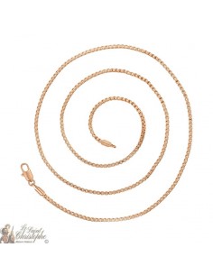 Catena veneziana placcata oro rosa 60 cm - 25mm