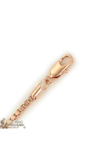 Rose Goud vergulde Venetiaanse Ketting 60 cm - 25mm