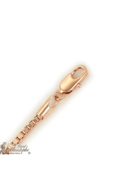 Rose Goud vergulde Venetiaanse Ketting 60 cm - 25mm