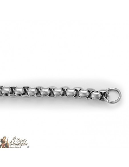 Kette mit großem Stahlgitter 59 cm